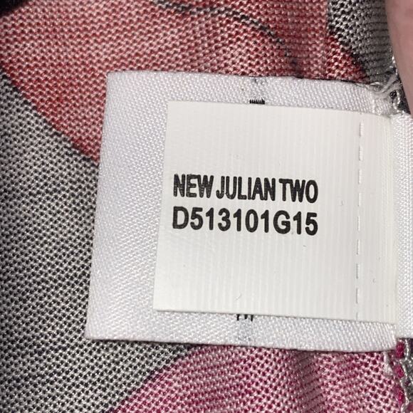 Diane Von Furstenberg Julian Two 100% Silk Wrap Dress Black W/lips Size 6 - Picture 10 of 11